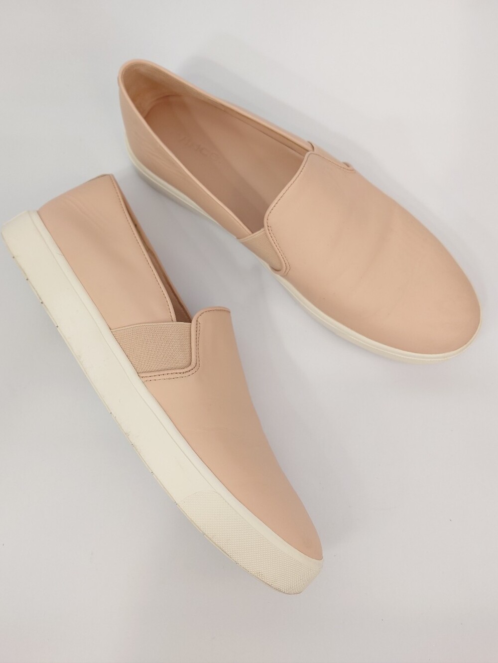 Vince Blush Pink Leather Slip On Sneakers Women's US 10 EU 40